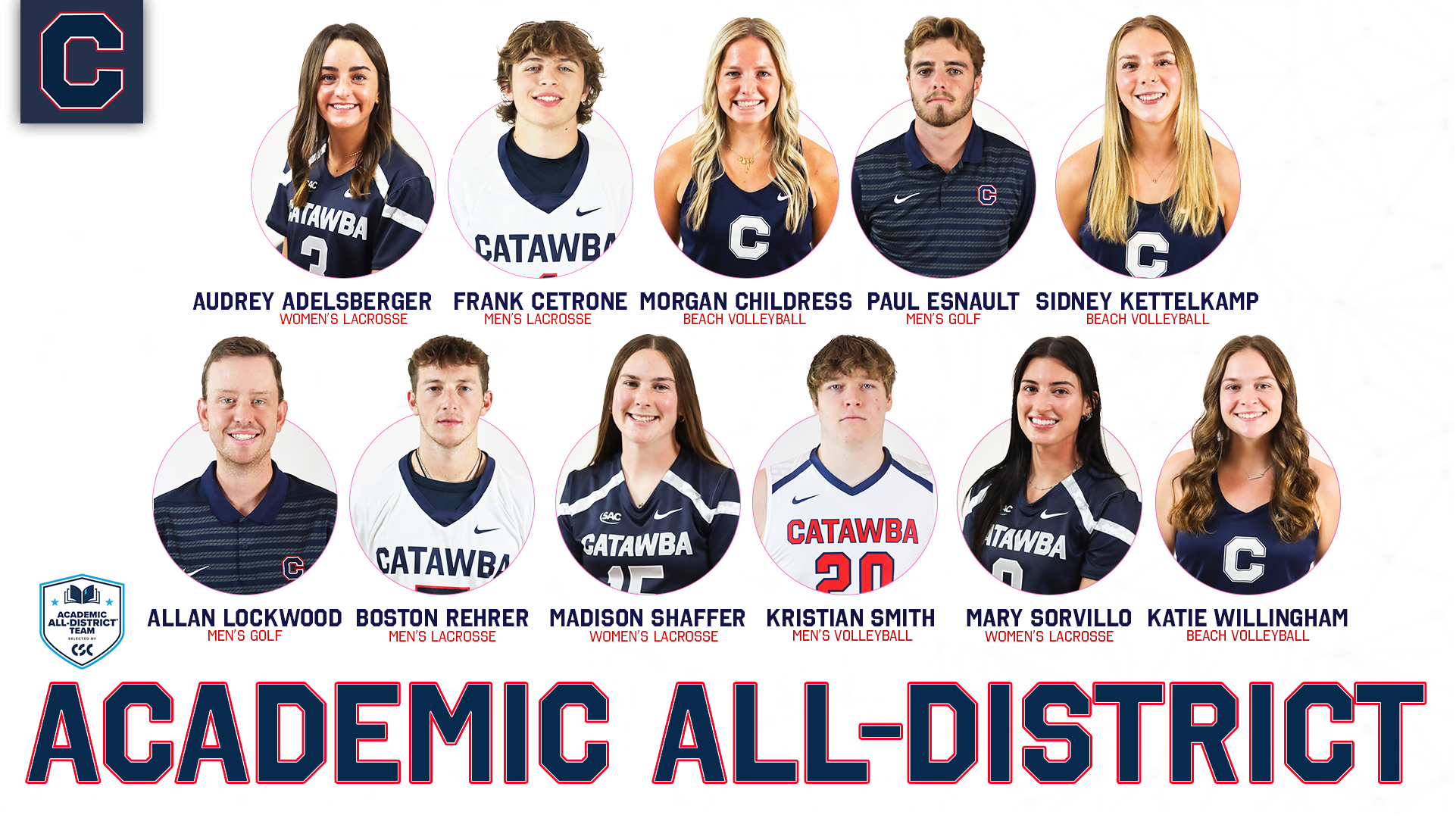 11 named to CSC At-Large Academic All-District Teams